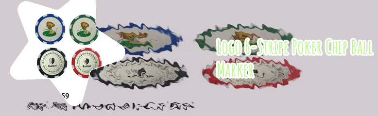 Golf poker chips